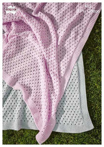 Heirloom - 452 - 8 ply Lace Cot Blanket Pattern