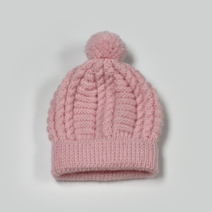 Cabled Baby Beanies