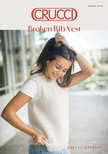 Patterns: Crucci - 2306 - Broken Rib Vest Pattern
