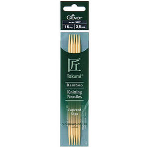 Clover Bamboo Double Pointed Needles (DPN) - 16cm - Various Sizes