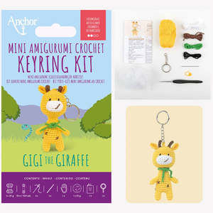 Gigi the Giraffe - Anchor Mini Amigurumi Keyring Kit