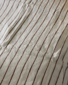 Le Lin Ginger Stripe Standard Pillow Cases