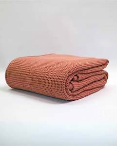 Throws: NEW BLISS STONEWASHED BLANKET - CARAMEL