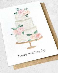 Greeting Card: HAPPY WEDDING DAY - GREETING CARD