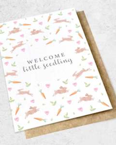 WELCOME LITTLE SEEDLING - GREETING CARD
