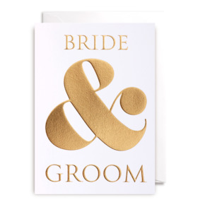 BRIDE AND GROOM - GREETING CARD