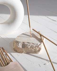 Aromatherapy: TRAVERTINE INCENSE HOLDER