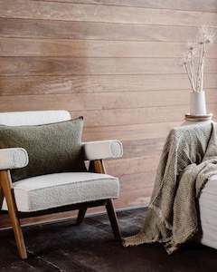 Cushions: KANSO CUSHION COVER - MOSS GREEN