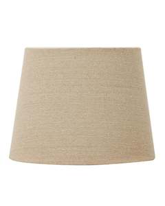 Lighting: FLAX BASKET WEAVE TALL DRUM 36CM SHADE