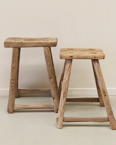 Furniture: ANTIQUE WOODEN STOOL