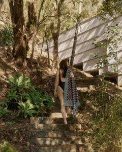 Bathroom: ROMAN POOL TOWEL - CEMENT & RHUS