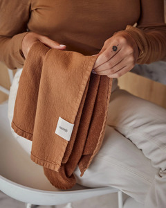 Kitchen Glassware: VINTAGE WASH TEA TOWEL - TERRACOTTA