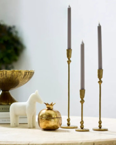 EDDIE GOLD CANDLE STICK HOLDER