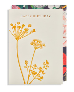 Greeting Card: HAPPY BIRTHDAY YELLOW FLOWER - GREETING CARD
