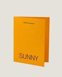 BIRTHDAY FORECAST: SUNNY - SHORT TALK GREETING CARD