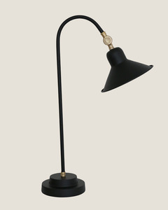 Lighting: BUREAU DESK LAMP - BRASS & BLACK