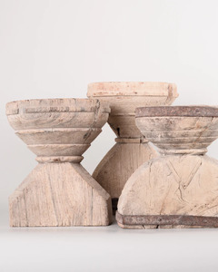 Homeware: BLEACHED SEEDER CANDLE HOLDER
