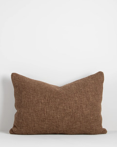 Cushions: CYPRIAN LUMBAR CUSHION COVER - COCOA