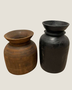Homeware: ORIGINAL WOODEN WATER POT