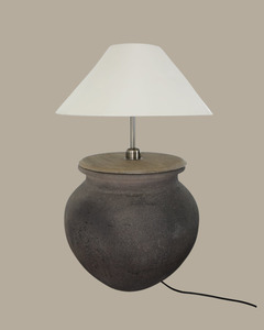 Lighting: CASA NATURAL POT LAMP W/ SHADE