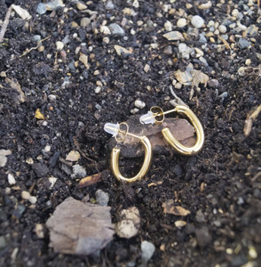 All: MINI ARLO HOOPS - 18K GOLD PLATED