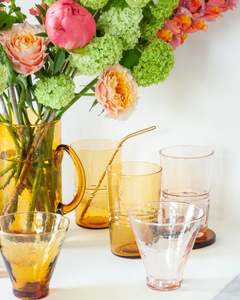 DRINKING GLASSES - AMBER