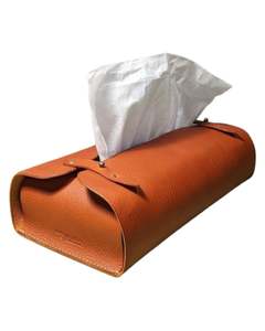 Cuir: LEATHER TISSUE BOX COVER