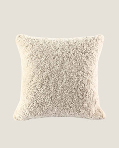 NZ WOOL SHEEPSKIN CUSHION - CLOUD