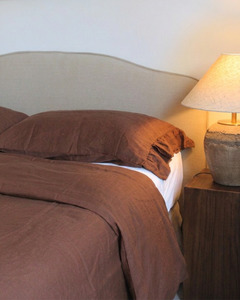 Bedding: LE LIN DUVET - CHOCOLATE