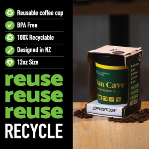 Products: Reusable Coffee Cup - Man Cave - Think Eco