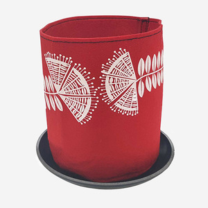 Products: Eco Felt Plant Grow Bag - Red Pohutukawa Design - Think Eco