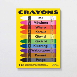 Products: Crayons in Māori and English - Think Eco