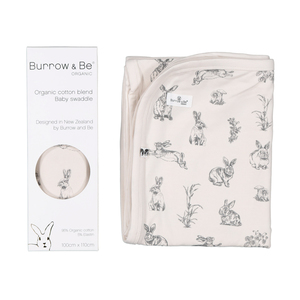 Products: Baby Swaddle - Almond Burrowers - Think Eco
