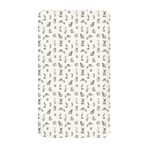 Products: Fitted Cot Sheet - Almond Burrowers - Think Eco