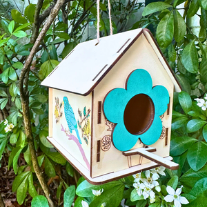 Products: NZ Bird with Flower Birdhouse Craft - Think Eco