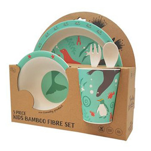 Products: Toodles Noodles Sea Scenic 5 Piece Table Set - Think Eco