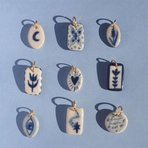 Products: Ceramic Charms - SAMPLE - Botanical Jewellery The Third Room