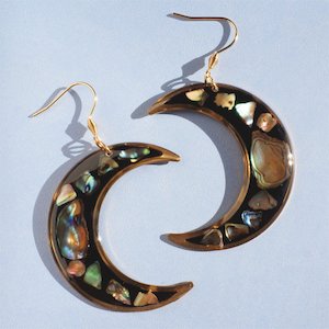 Products: Paua Moons – SAMPLE - Botanical Jewellery The Third Room