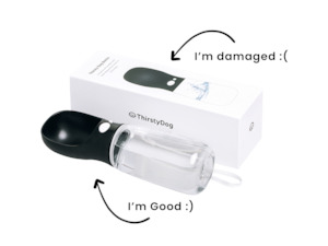 Products: Bottle with Damaged Box