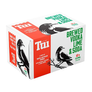 Hot Deals: Tui Vodka Lime & Soda 12pk 250ml Cans