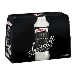 Vodka Rtds: Smirnoff Double Black 10pk Btls