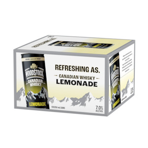 Woodstock Whisky Lemonade 7% 250ml can 12 pack