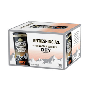 Rtds: Woodstock Whisky Dry 7% 250ml can 12 pack