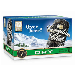 Whisky Rtds: Canadian Club Premium Dry 7% 12 Pk 250ml Cans