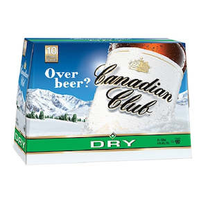 Whisky Rtds: Canadian Club Dry 10pk 4.8% 330ml Btls