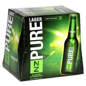 New Zealand Beer: NZ Pure 12pk 330ml Bottles