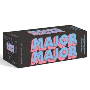 Bourbon Rtds: Major Major Bourbon Lemon & Lime 6% Cans 10x330ml