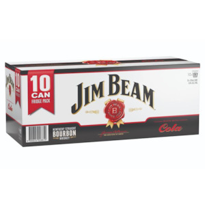 Jim Beam & Cola 4.8% Cans 10x330ml