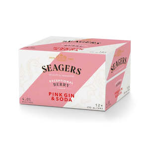 Gin Rtds: Seagers Pink Gin 4% 12pk
