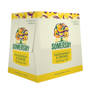 Cider: Somersby Passionfruit and Orange 12pk 330ml Btls
